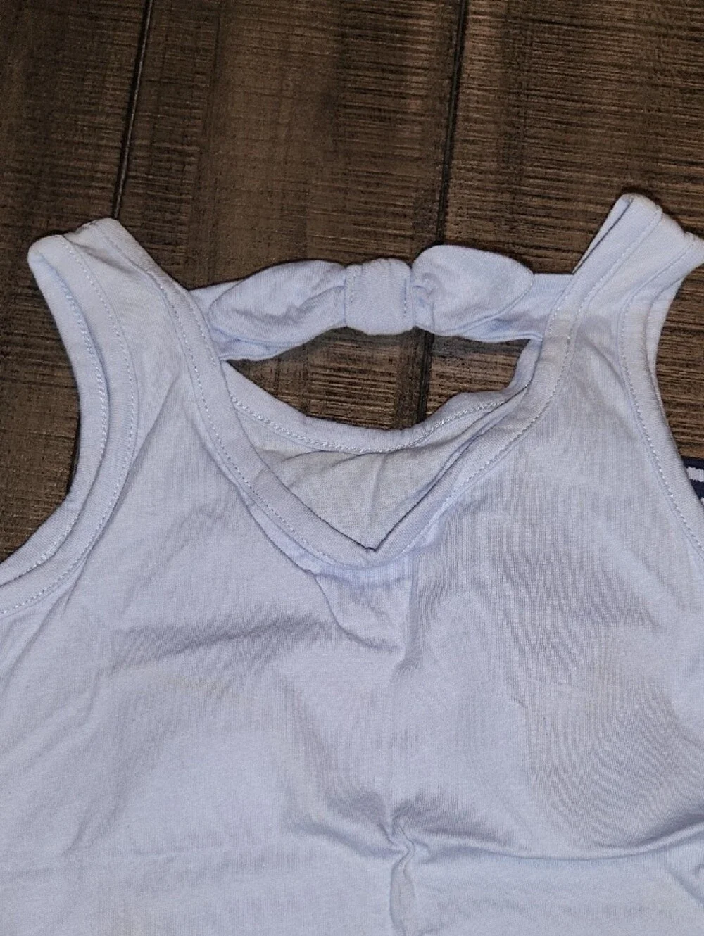 NWT Carter's Light Blue Zebra Tank with Navy Zebra Bike Shorts